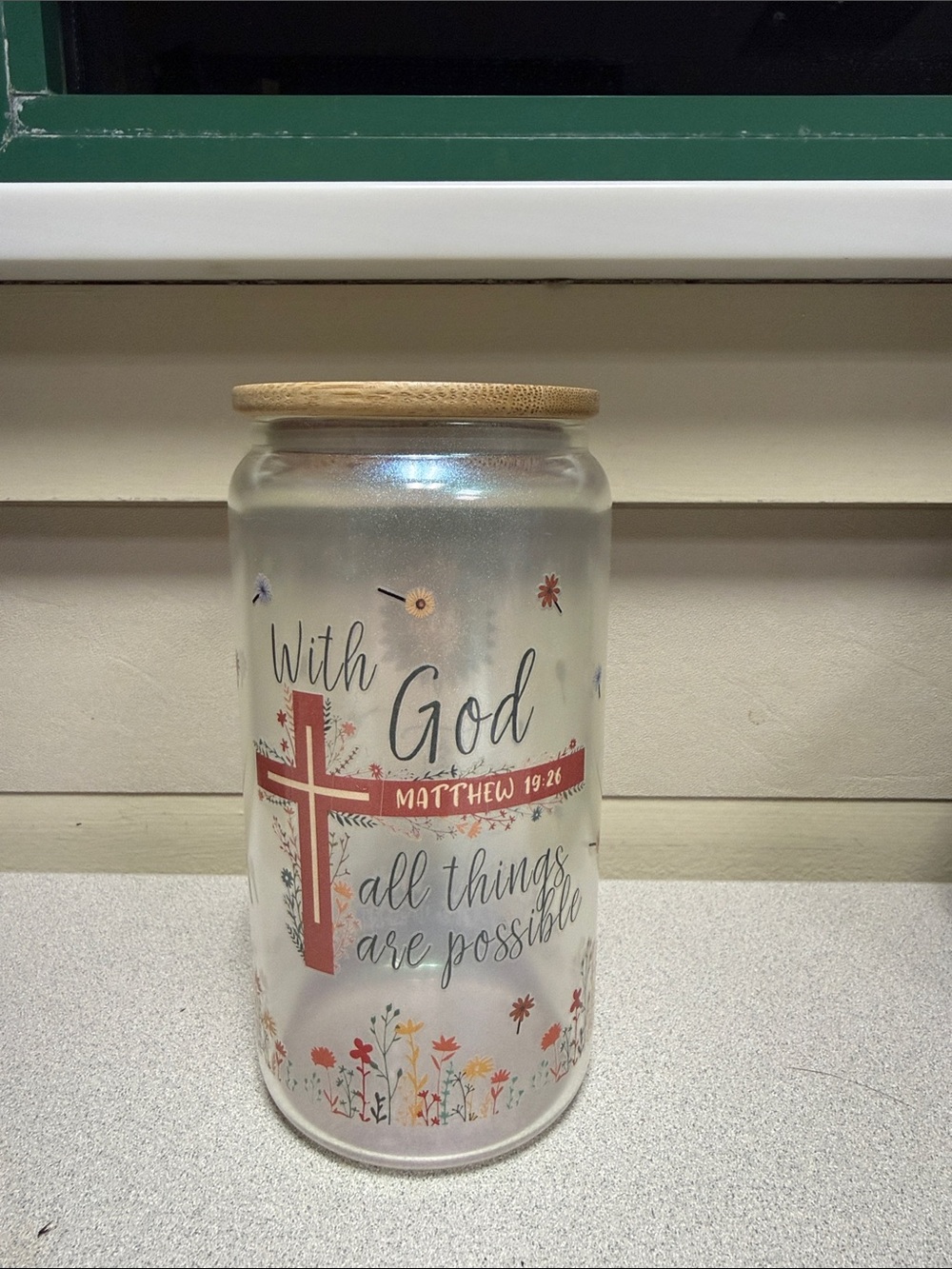 Mathew 19:26 Libby Cup